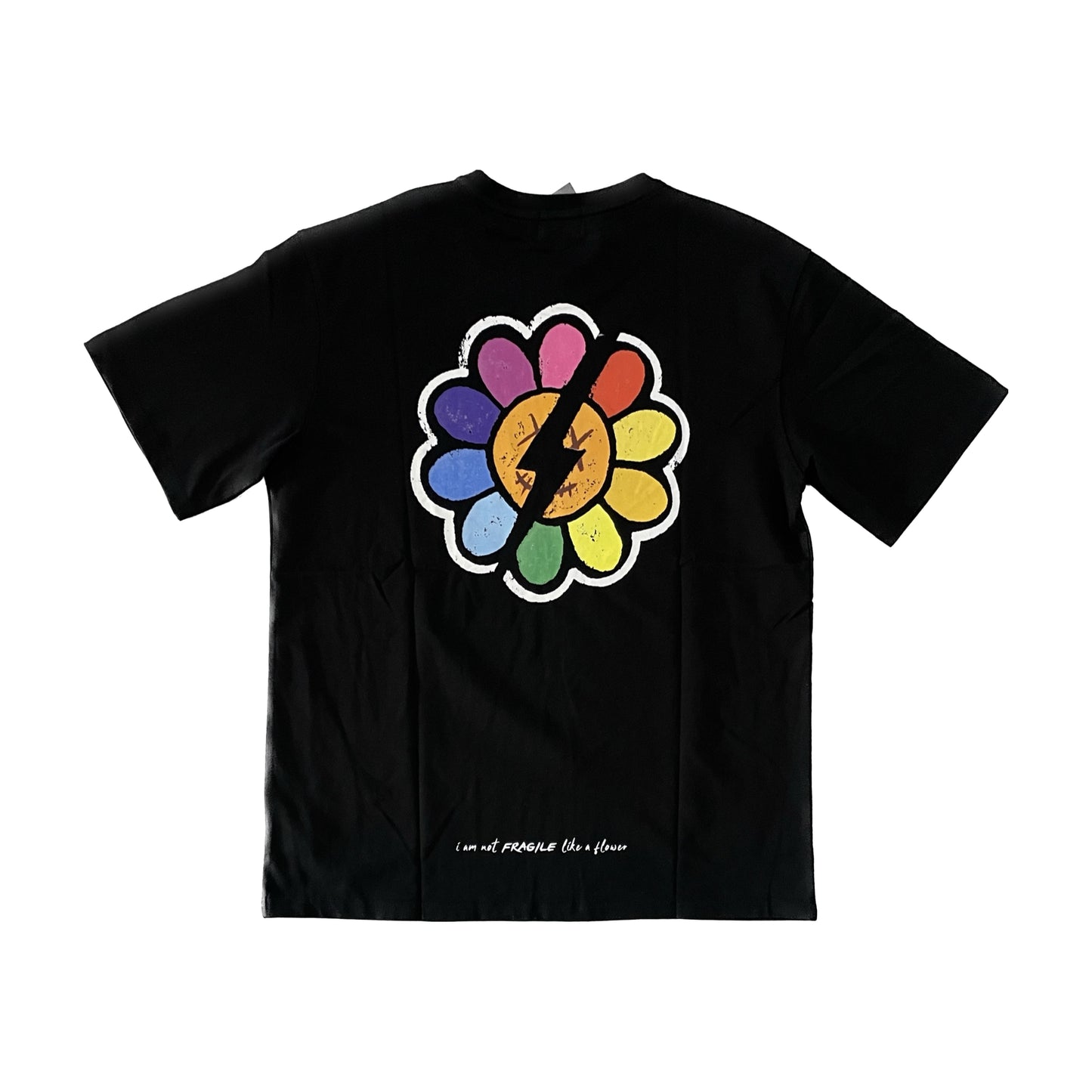 Fragile Broken Rainbow Flower Tee